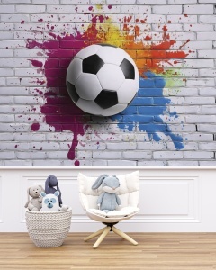 Fototapet Modern Football Splash