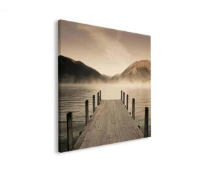 Tablou Peisaj Lac Deco Block 90 x 90cm - Img 3