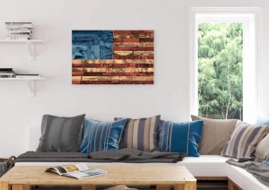 Tablou Steag USA Deco Panel 60x90cm - Img 3