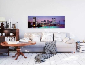 Tablou New York Skyline Deco Panel 52x156cm - Img 2