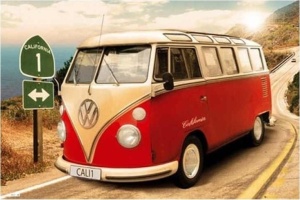 Tablou VW California Route 1 Deco Panel 60x90cm