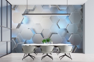 Tapet 3D Hexagon Abstract - Img 2