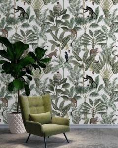 Tapet Maimute Tropicale