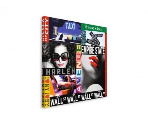 Tablou NYC Girls II Deco Block 40 x 40cm - Img 3