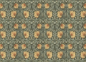 Design grafic detaliat pentru fototapet cu pattern repetitiv de lalele stilizate, o variantă de tapet personalizat inspirată de arta clasică pentru decoruri interioare premium.