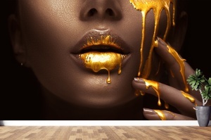 Fototapet Golden Lips 02 - Img 3