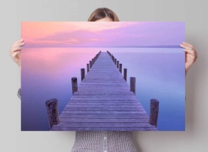 Maxi Poster Jetty - ponton in ceata A35/67 - 91.5 x 61cm - Img 3
