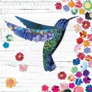 Tablou Colibri Deco Block 40 x 40cm