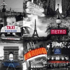 Tablou Paris Deco Block 40 x 40cm