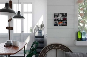 Tablou Paris Deco Block 40 x 40cm - Img 2