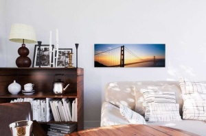 Tablou Podul San Francisco Deco Panel 30x90cm - Img 3