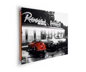 Tablou Rosie's Diner Deco Panel 60x90cm - Img 3