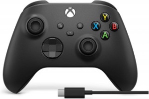 Gamepad Microsoft XBOX Series S X Wireless Controller + Cable - Carbon Black - Img 2