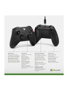 Gamepad Microsoft XBOX Series S X Wireless Controller + Cable - Carbon Black - Img 4