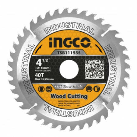 Disc, panza cu vidia, 115mm x 22.2mm, 40 dinti TSB111555