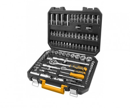 Trusa chei tubulare cu antrenor set 94 pcs, 1/2'' si 1/4''