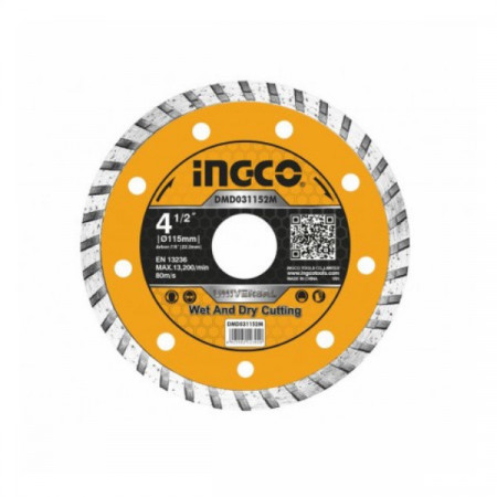 Disc diamantat de taiere continuu, TURBO, 115 mm, 125 mm, 180 mm, 230 mm