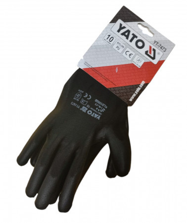 Manusi cauciucate marimea 10 negre YT-7473