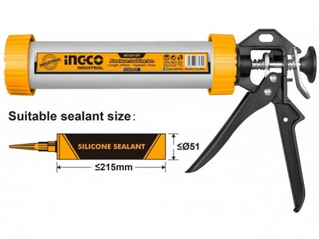 Pistol silicon 9 din aluminiu
