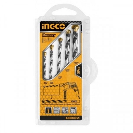 Set burghie beton, trusa 5 pcs