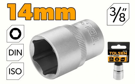Cheie tubulara de 3/8" Cr-V 14 mm Industrial 16314