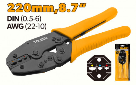 Cleste de sertizare cu clichet 220 mm 38056