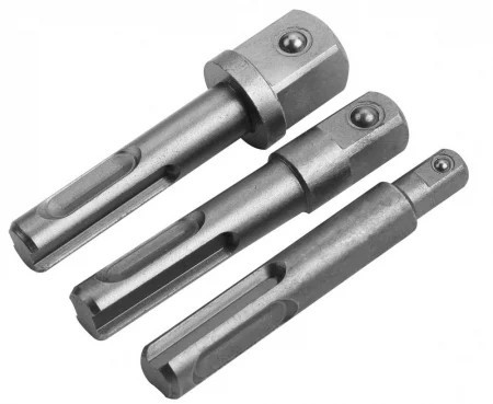 Set de 3 adaptoare SDS-plus pentru burghie cu Ø 10 mm 77865