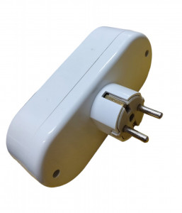 Adaptor stecher cu 3 prize B-222 - Img 2