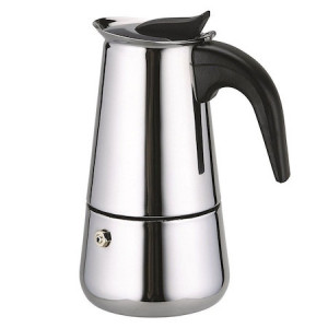 Espressor (presou) cafea, 2 portii, inox 0779
