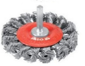 Perie rotunda din sarma, cu toroane pentru bormasina, 75 mm YT-4759