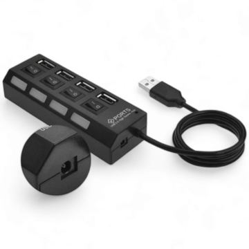 Hub 4 x USB 2.0 cu intrerupator si LED 2H034 - Img 2