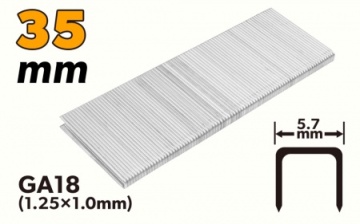 Capse pentru capsator pneumatic 35 mm 1.25x1.0 mm , 5000 buc 73457