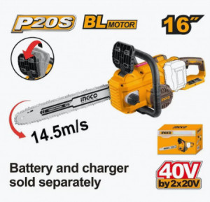 Motofierastrau 40V cu motor fara perii 16" CGSLI40168