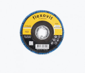 Disc lamelar pentru slefuit 125 mm P36- albastru 1579