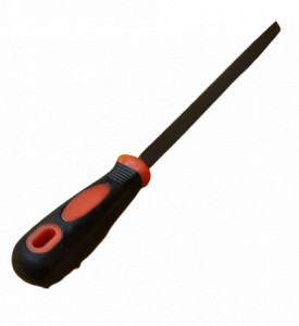 Pila triunghiulara 8" cu maner de cauciuc 1249