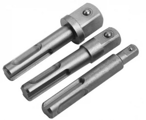 Set de 3 adaptoare SDS-plus pentru burghie cu Ø 10 mm 77865