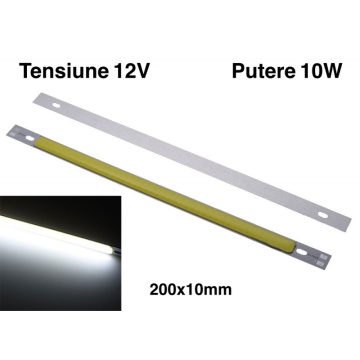 Bara LED COB 200X10MM Alb/Rece - Img 1