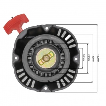 Demaror generator, metal, patrat, negru ASM2748 - Img 3