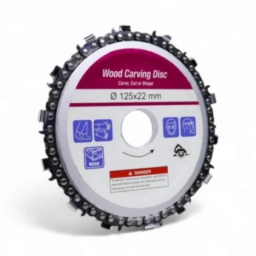 Disc 125mm, cu lant, pentru taiat, modelat, sculptat lemn C8398