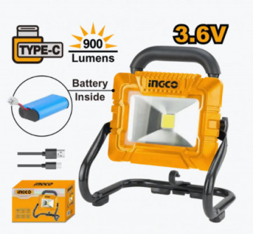 Proiector LED cu baterie incorporata si incarcare Type C HRLF4415