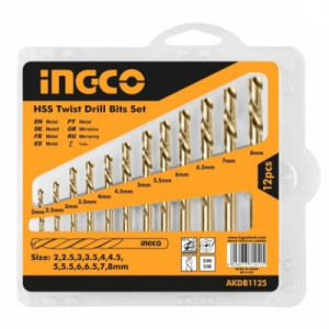 Set de Burghie HSS pentru Metal trusa 12pcs AKDB1125