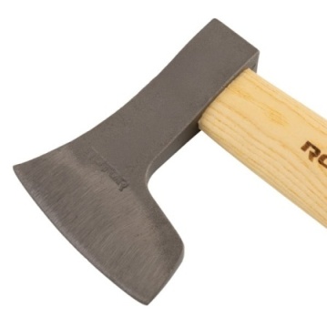 Topor cu coada de lemn curbata, lacuita, model romanesc, 600g, pana de metal 16475 - Img 2