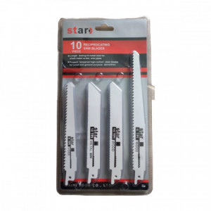 Set 10 panze fierastrau sabie, metal si lemn, lungimi diferite 6714
