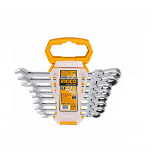 Set chei combinate cu clichet si cap flexibil, 8-19 mm