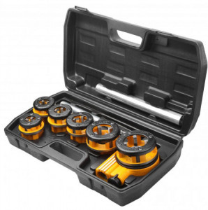 Set de filetare tevi din 9 bucati (Industrial) 33011
