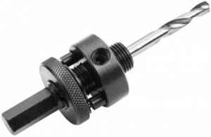 Adaptor carota bi-metal cu burghiu M2 HSS, tija 7/16", 1/4" x 75 mm, 32-152 mm 75701