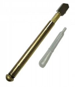 Diamant metalic cu ulei pentru sticla 0368