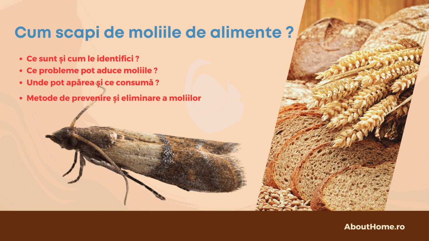 Cum scapi de molii de alimente ? - Cauze și solutii anti molii