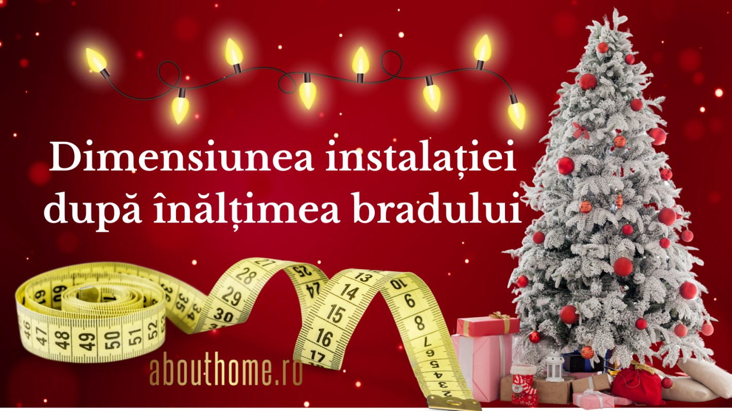 Cum să alegi dimensiunea instalației luminoase pentru bradul artificial ?