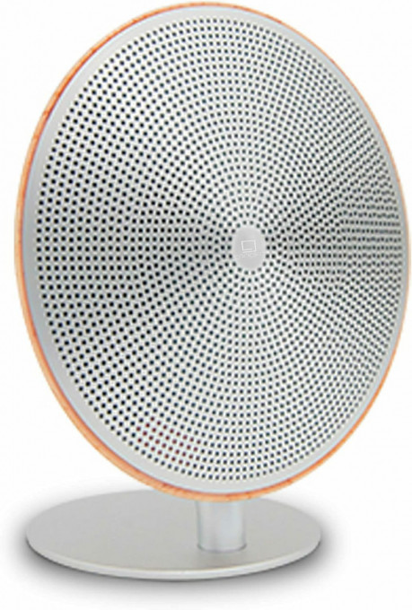 Boxă bluetooth premium, aspect lemn, aluminiu, acumulator, NFC, jack 3.5 mm, 80Hz - 18kHz, sunet stereo, 5W x 2RMS 1% THD, 16 centimetri, TWS